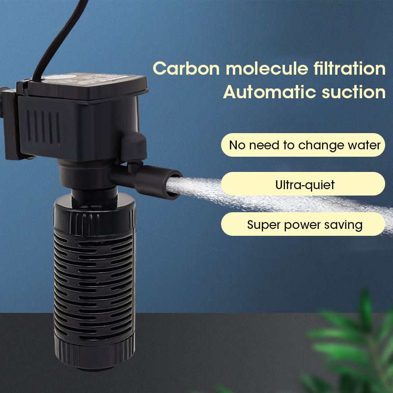 Marine Aquarium Overflow Box - Mini Fish Tank Filter, Quiet Submersible