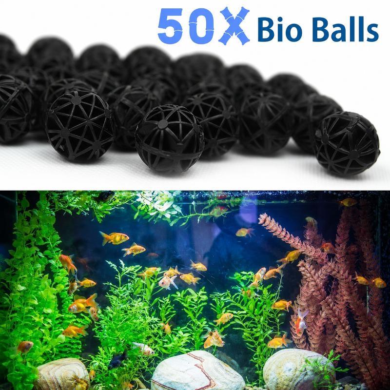 Aquarium Marine Fish - 50Pcs 16mm Aquarium Bio Filter Balls