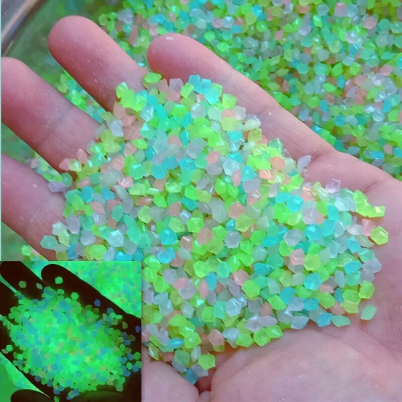 Aquarium Marine Fish - 1000pcs 3-5mm Luminous Sand Glow In