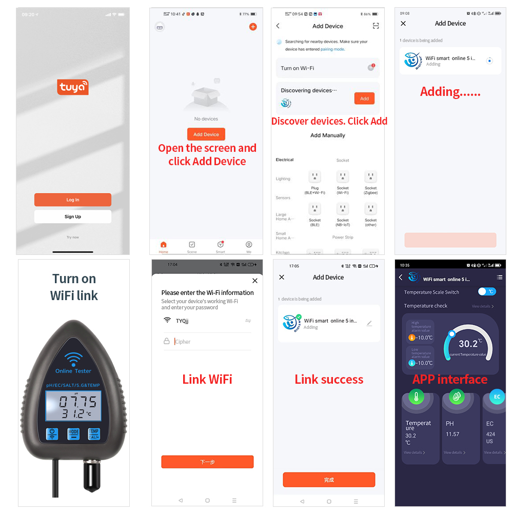 Tuya WiFi 5 in 1 Water Quality - Marine Aquarium Water Test Kit ulasan dan harga