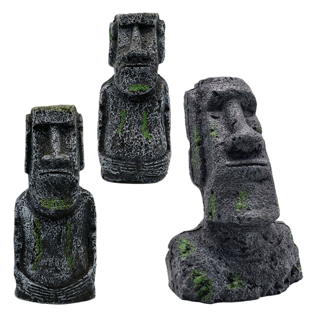 Aquarium Moai Statues Easter I - Aquarium Marine Fish ulasan dan harga