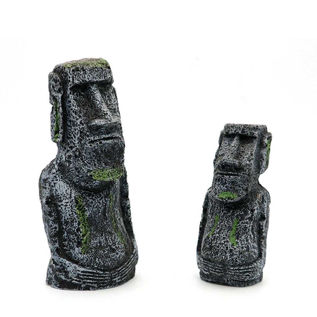 Aquarium Moai Statues Easter I - Aquarium Marine Fish ulasan dan harga