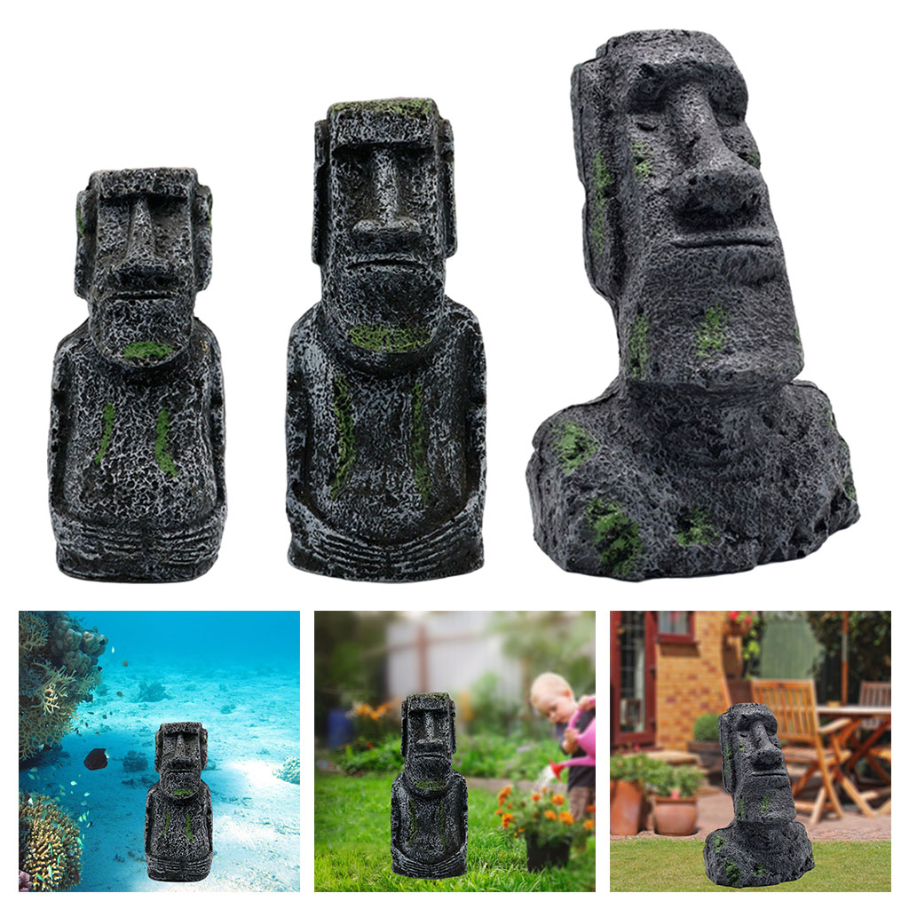 Aquarium Moai Statues Easter I - Aquarium Marine Fish ulasan dan harga