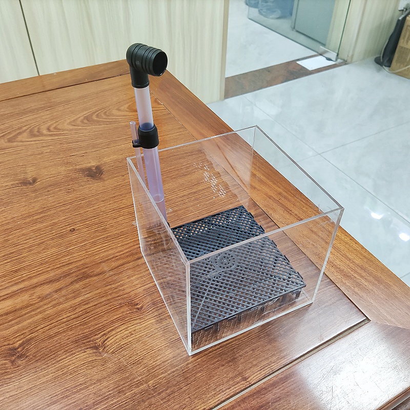 Transparent Acrylic Shrimp Fis - Marine Aquarium Overflow Box ulasan dan harga