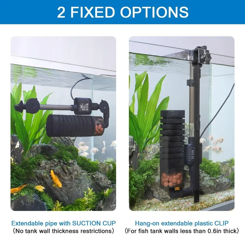 Quiet USB Aquarium Filter Sing - Marine Aquarium Overflow Box ulasan dan harga