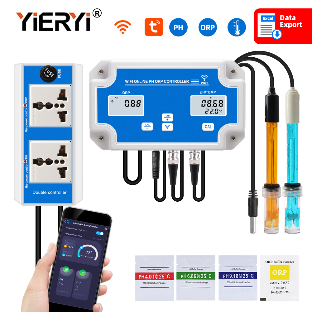 Smart WIFI Online Meter PH ORP - Marine Aquarium Water Test Kit ulasan dan harga