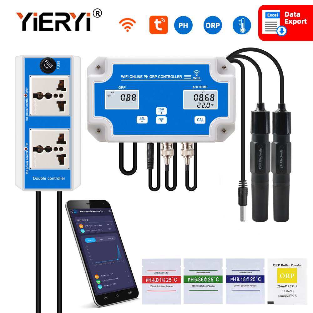 Smart WIFI Online Meter PH ORP - Marine Aquarium Water Test Kit ulasan dan harga