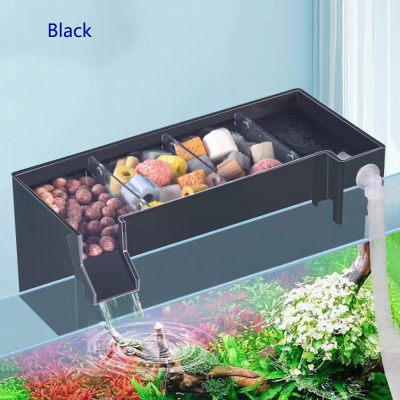 4 in 1 Fish Tank External Filt - Marine Aquarium Overflow Box ulasan dan harga