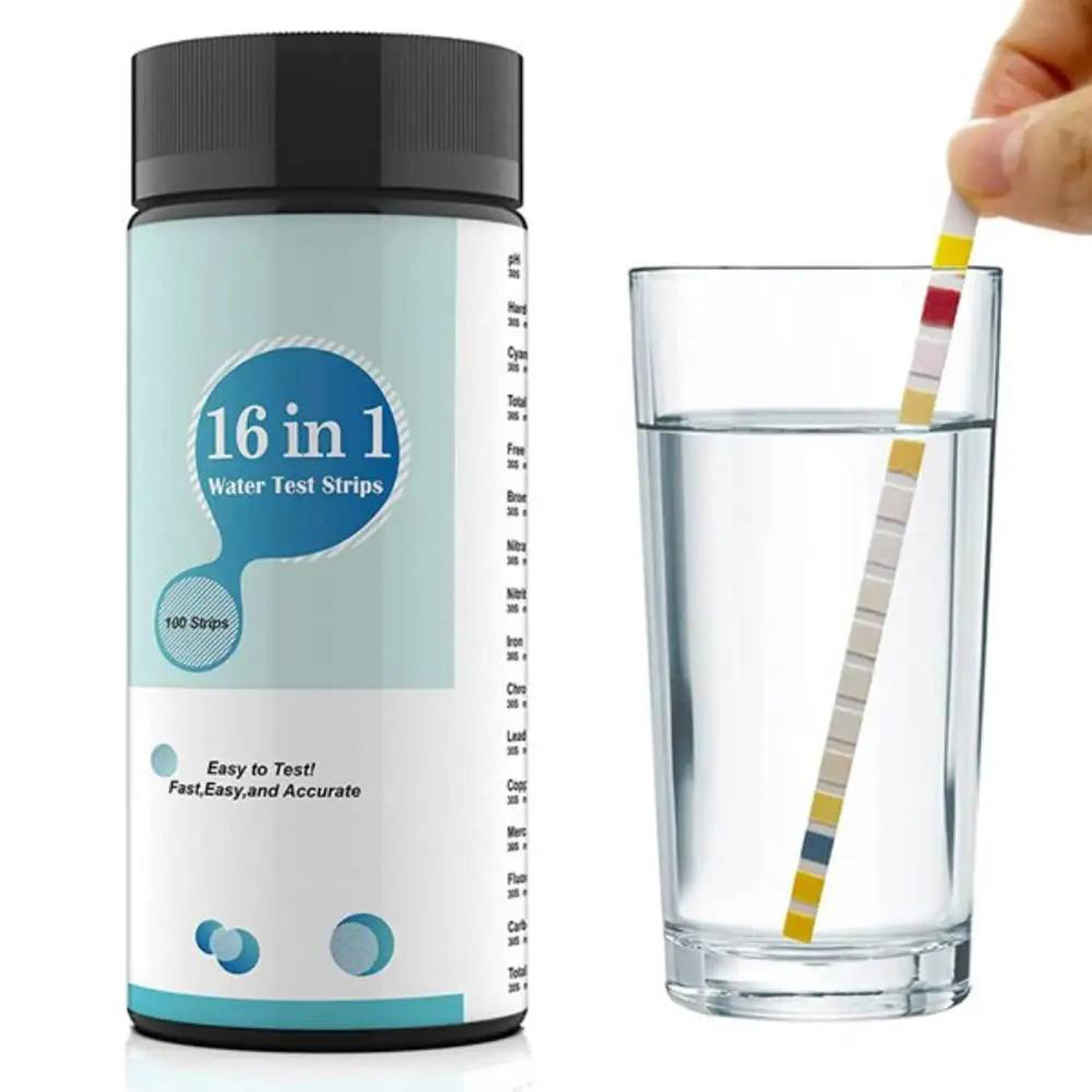 16-in-1 Water Test Kit Strips, - Marine Aquarium Water Test Kit ulasan dan harga