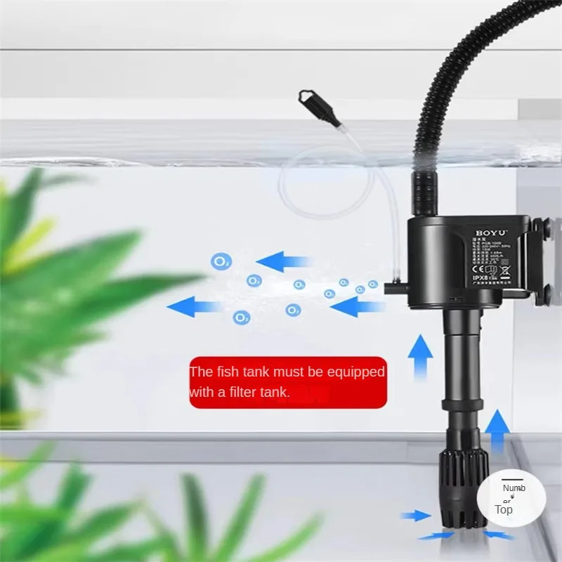 Boyu silent three in one fish  - Marine Aquarium Overflow Box ulasan dan harga