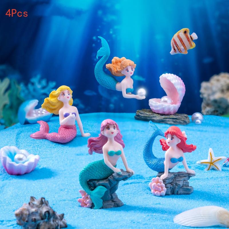 4Pcs Plastic Fish Tank Little  - Aquarium Marine Fish ulasan dan harga