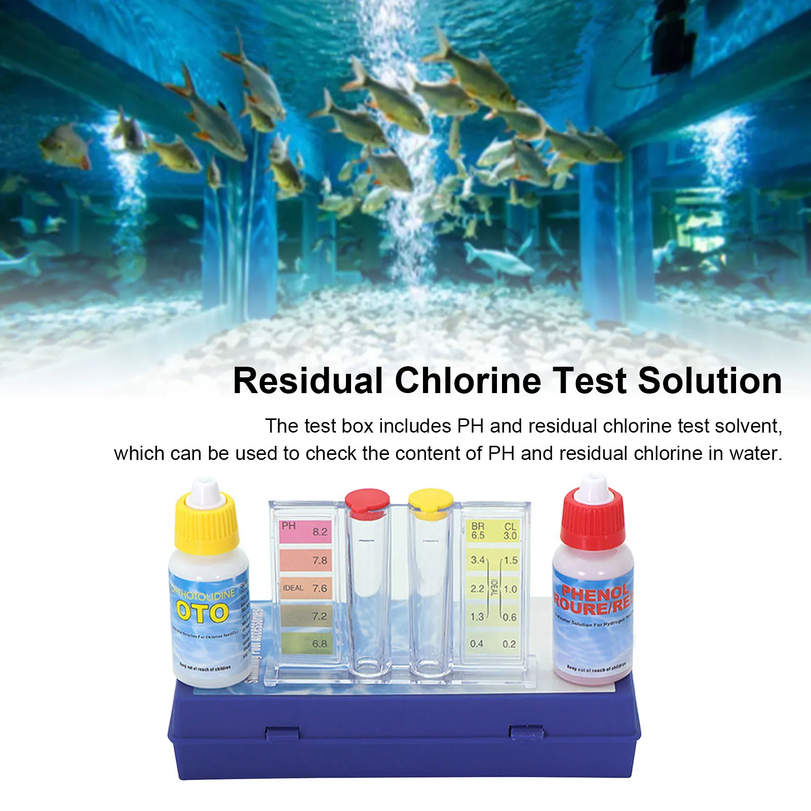 Testing Pipe Water Quality Tes - Marine Aquarium Water Test Kit ulasan dan harga