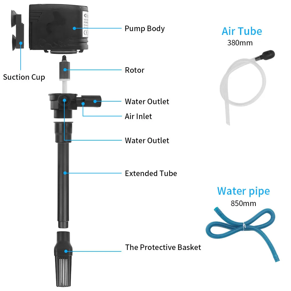 Aquarium 3 in 1 pump Water cir - Marine Aquarium Overflow Box ulasan dan harga