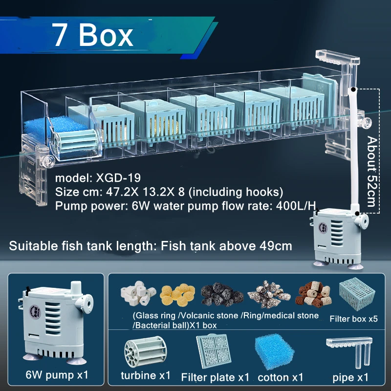 220V Aquarium Wall-Mounted Wat - Marine Aquarium Overflow Box ulasan dan harga